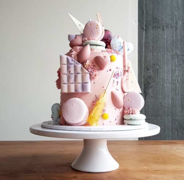 Pink Candy Cake, The Cake Eating Company, Christchurch