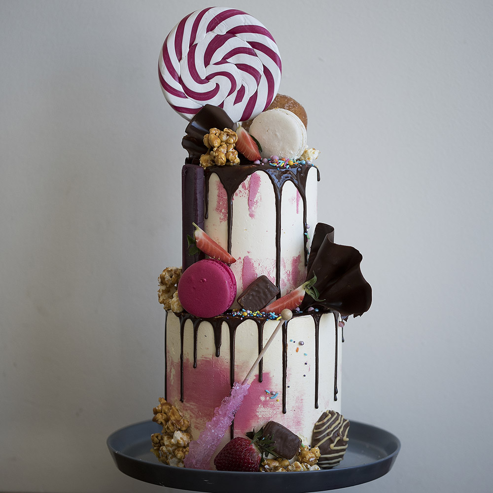 Chocolate Drip With Candy