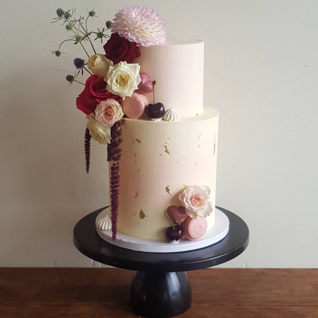 Floral 2 tier cake