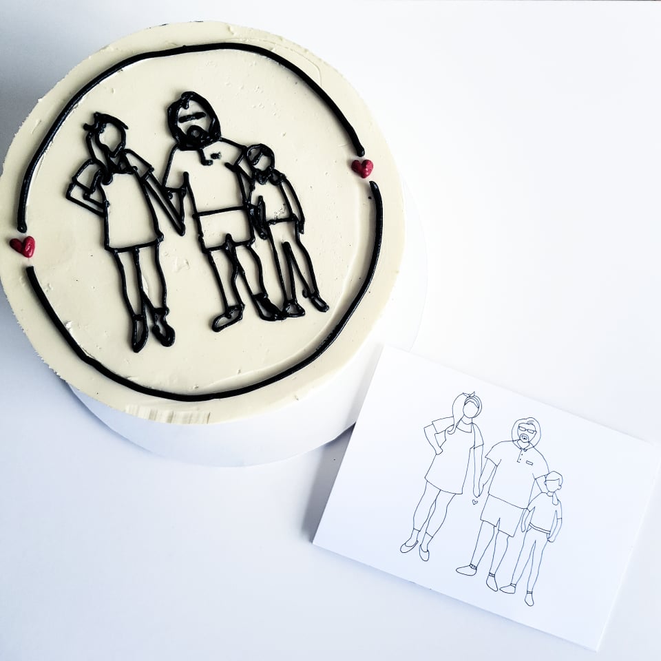 Father’s Day Cake With Card Or Print