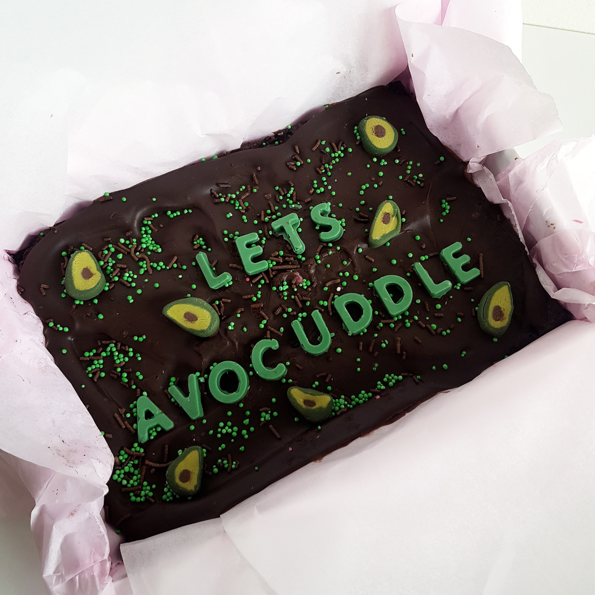 Brownie Message Box – Let’s Avocuddle