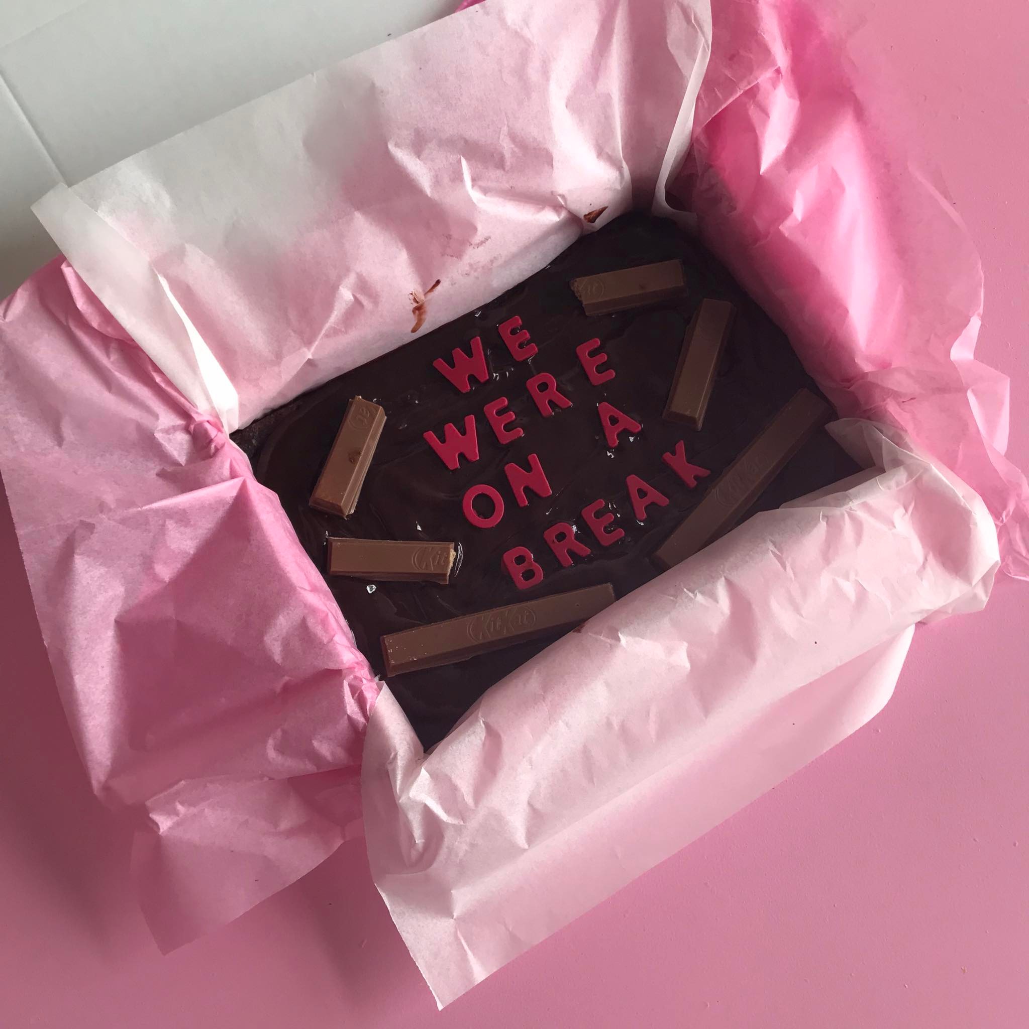 Brownie Message Box – We Were On A Break