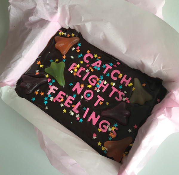 Catch Flights Not Feelings, The Cake Eating Co, Christchurch